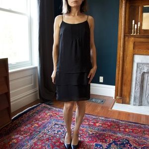 H&M Little Black Chiffon Slip Dress